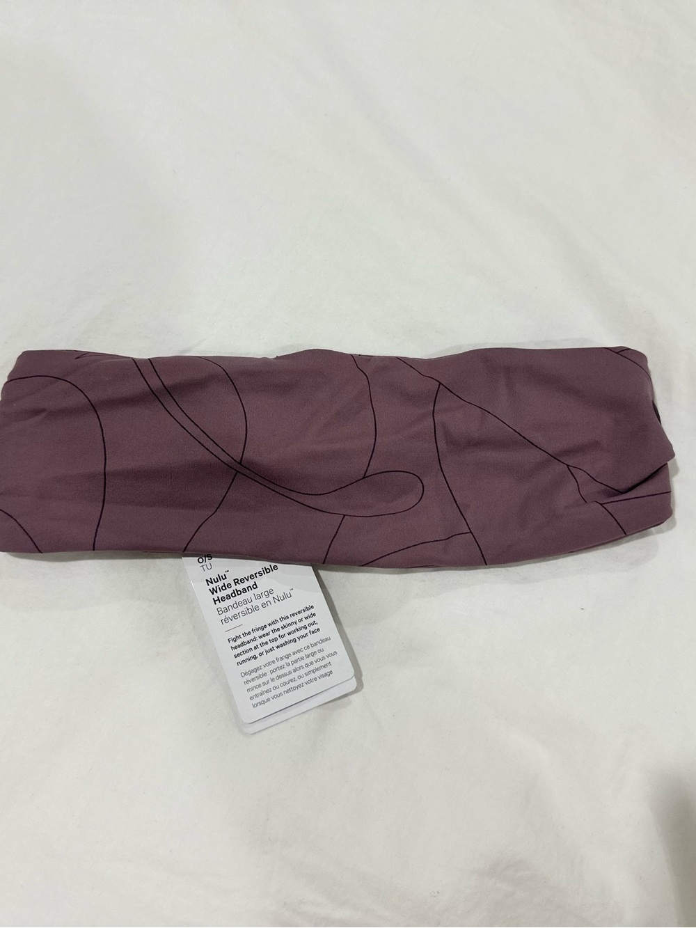lululemon Nulu Wide Reversible Headband Purple